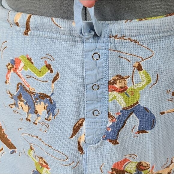 Nick & Nora Cowboy Western Pajamas Y2k Size Medium - Picture 10 of 17